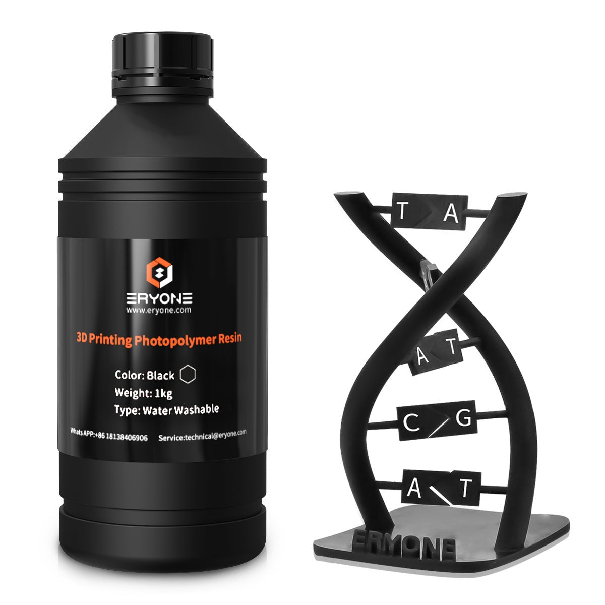 ERYONE Water Washable 3D Printer Resin 1KG