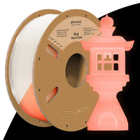 PLA Glow in The Dark Filament - 1.75mm±0.03mm (1kg) - PLA Glow in The Dark-Orange Red