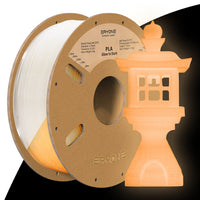 PLA Glow in The Dark Filament - 1.75mm±0.03mm (1kg) - PLA Glow in The Dark-Orange Yellow